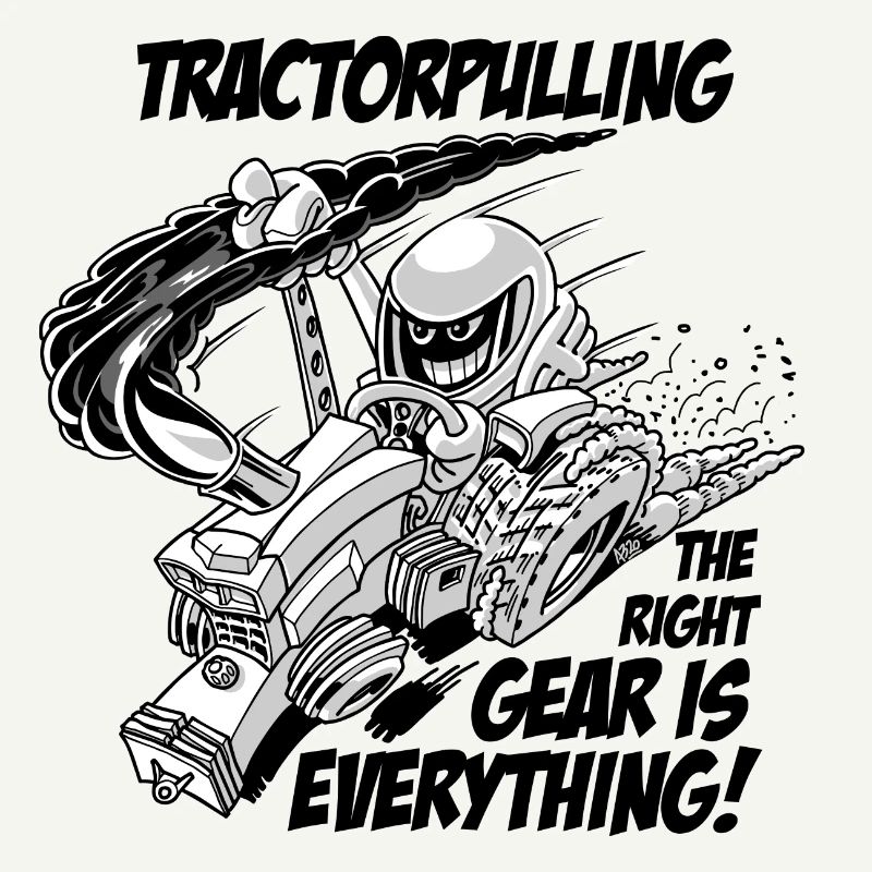 0966 tractor pulling BW