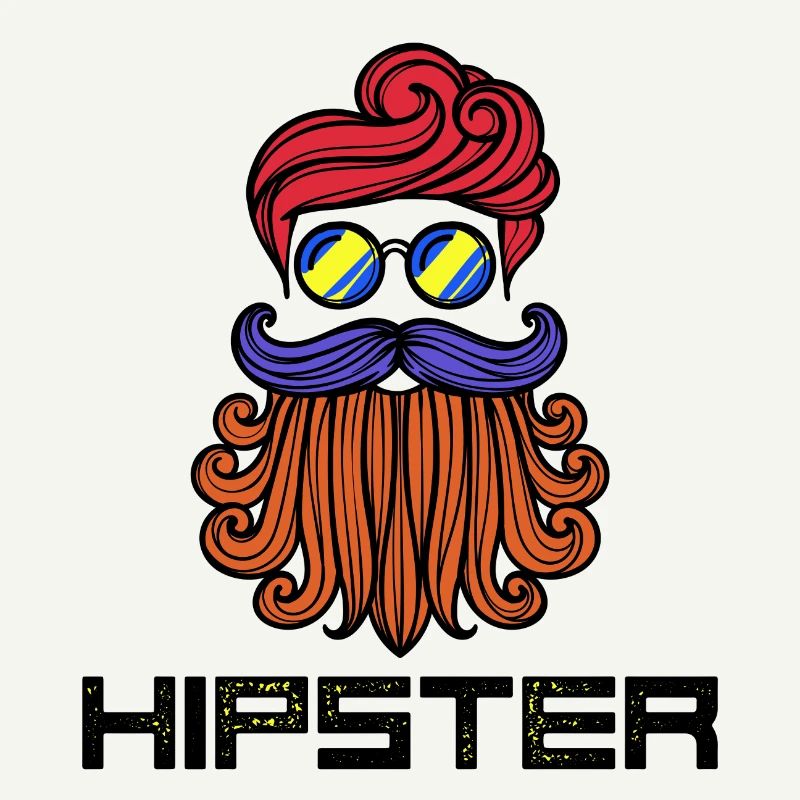 Bart Hipster Spruch Bartfrisur Bartträger