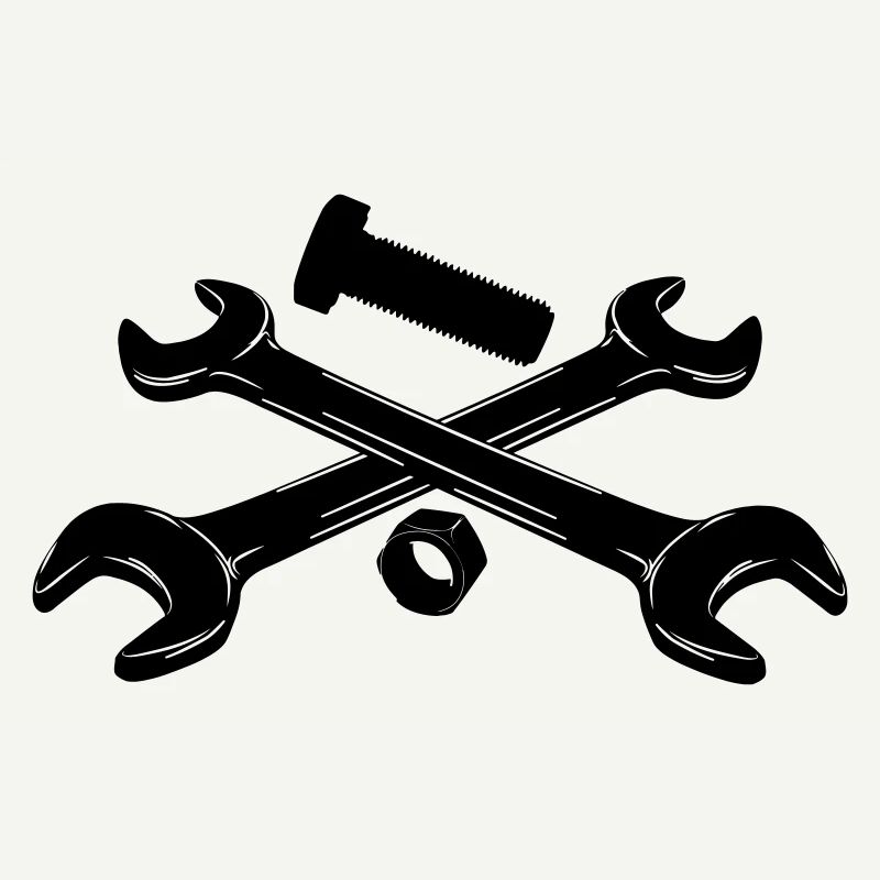 Wrenches bolt and nut