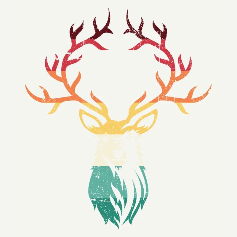 Bois de cerf dégradé