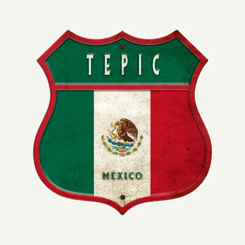 Design du blason de Tepic Mexico