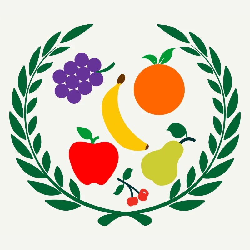 Fruit en couronne de laurier