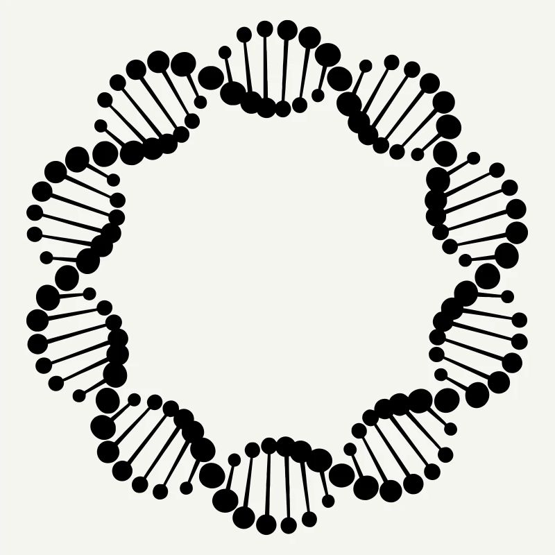 DNA-Strang im Kreis