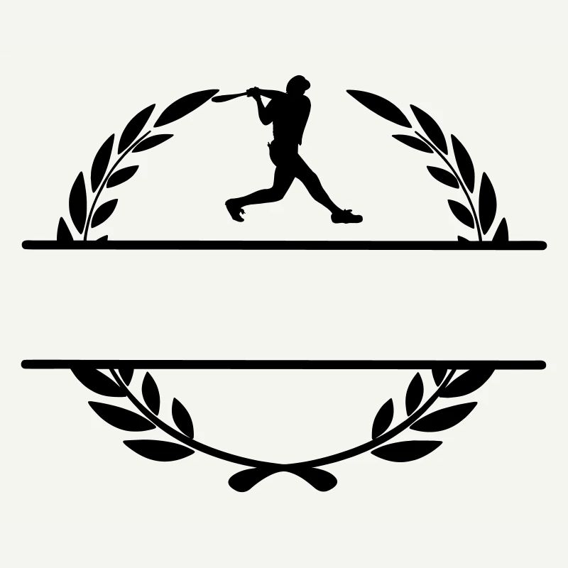 Baseballspieler-Hitter-Monogramm