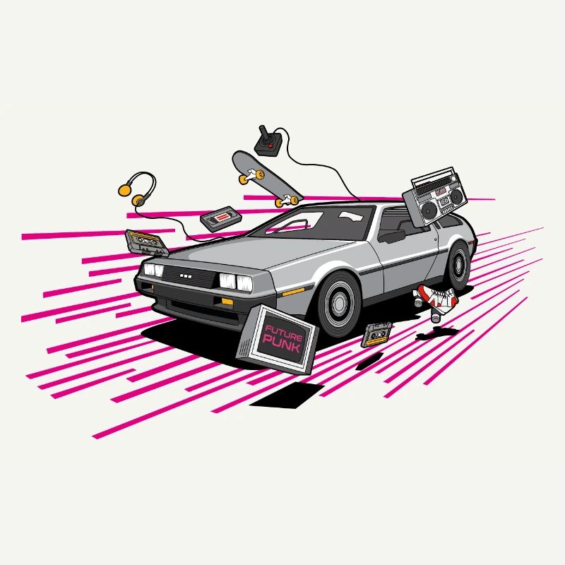 Delorean Future Punk Oldtimer Youngtimer Retro 80s