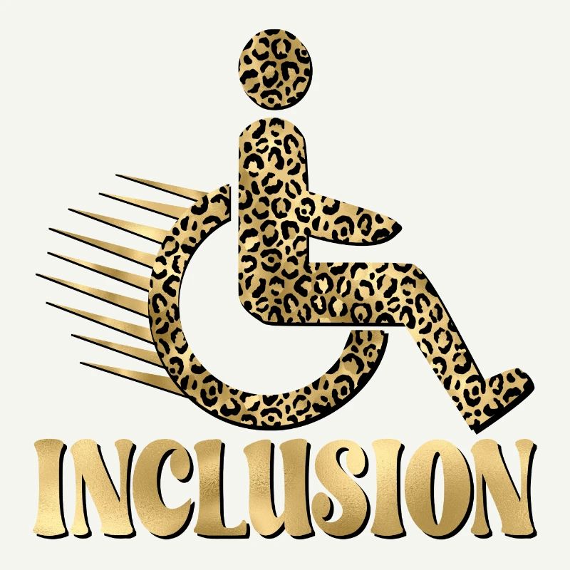 INCLUSION WHEELCHAIR LEOPARD PATTERN