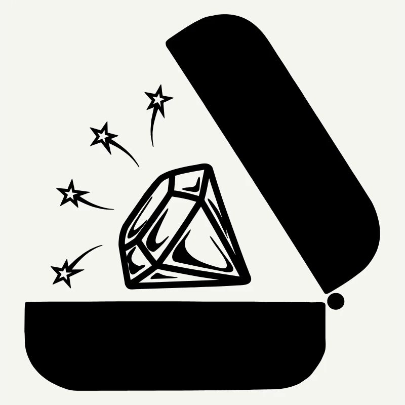 Diamant dans la boîte