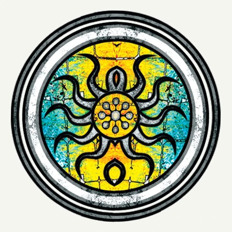 Abstract Octopus with Mandala Pattern