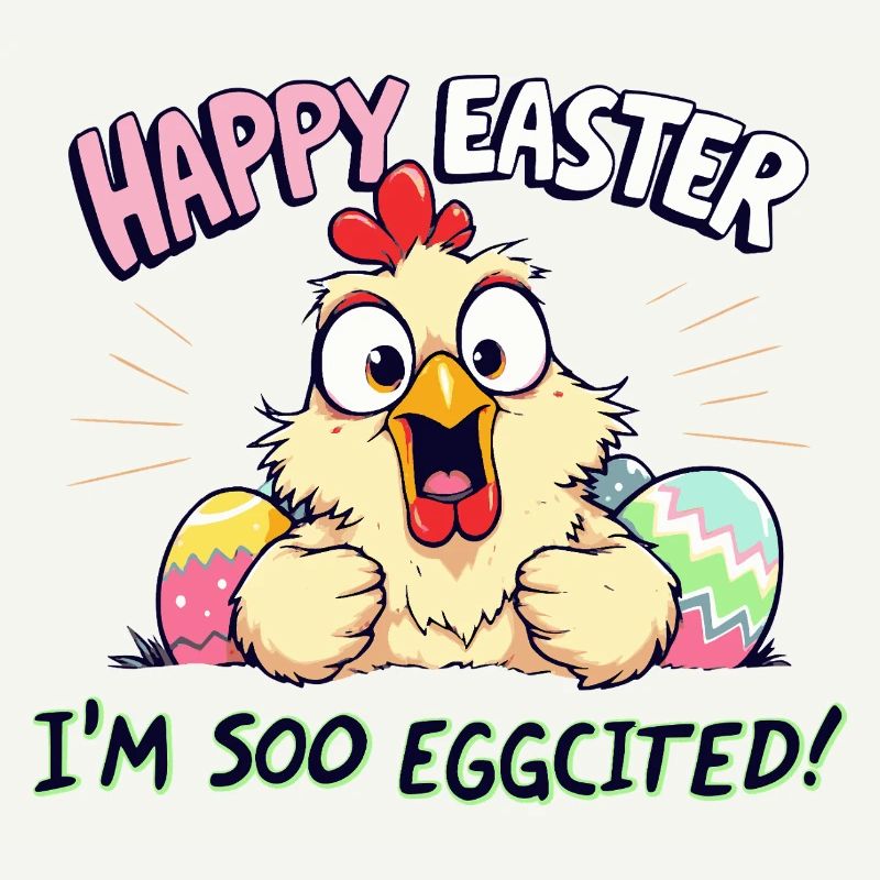 happy easter i am eggcited