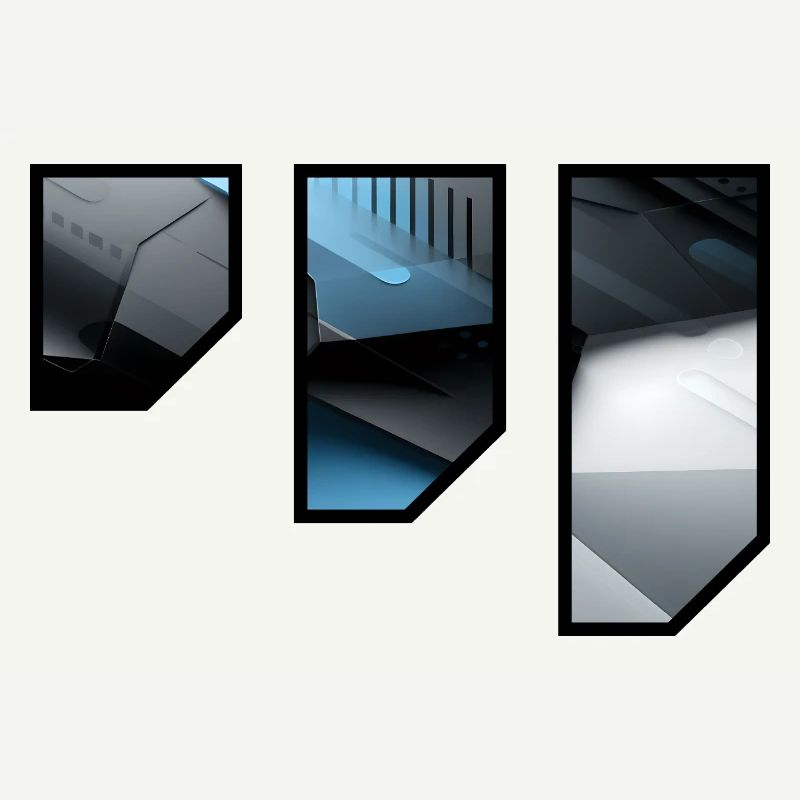 Futuristic Techno Abstract Pattern