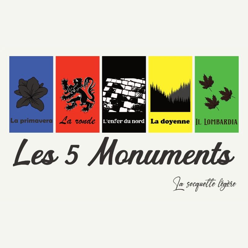 Les 5 monuments cycliste