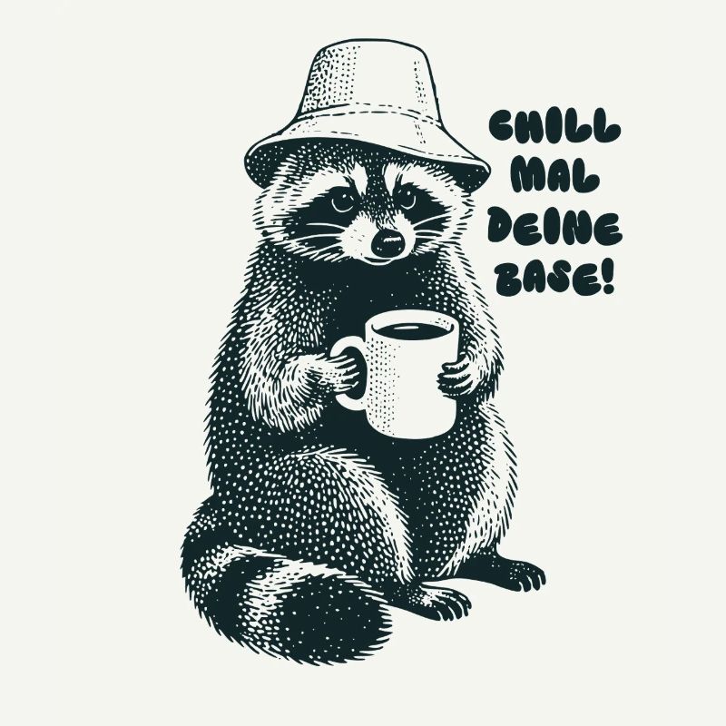 Chill mal deine Base - Waschbär