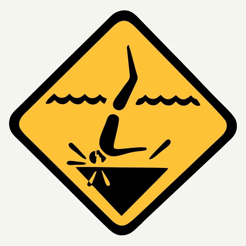 Graphique de signe de plongée