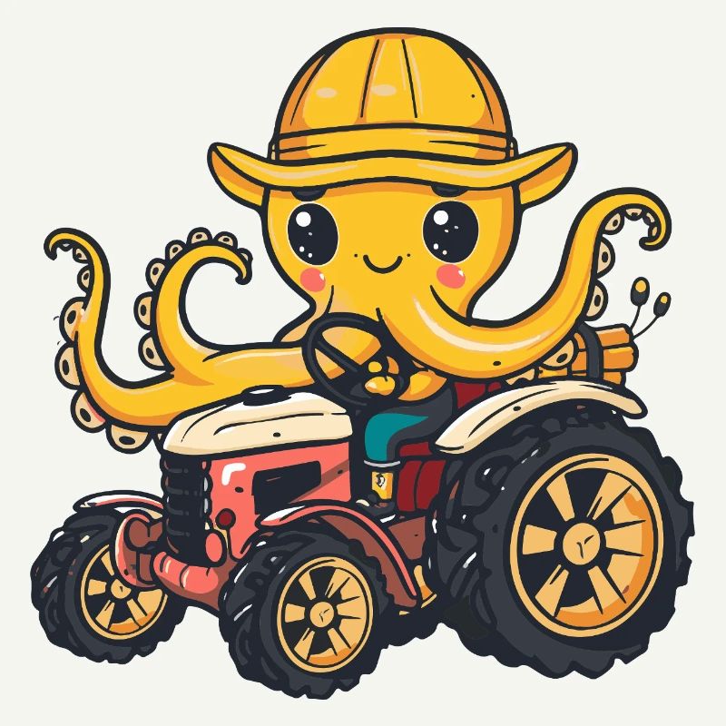 Octopus Tractor Farmer