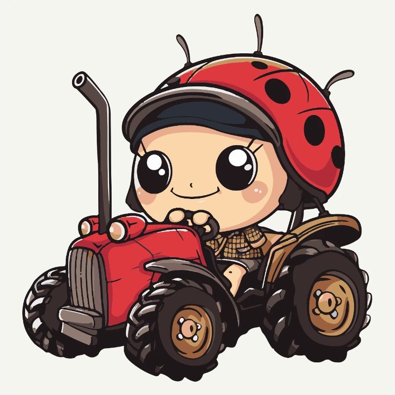Marienkäfer Traktor Farmer
