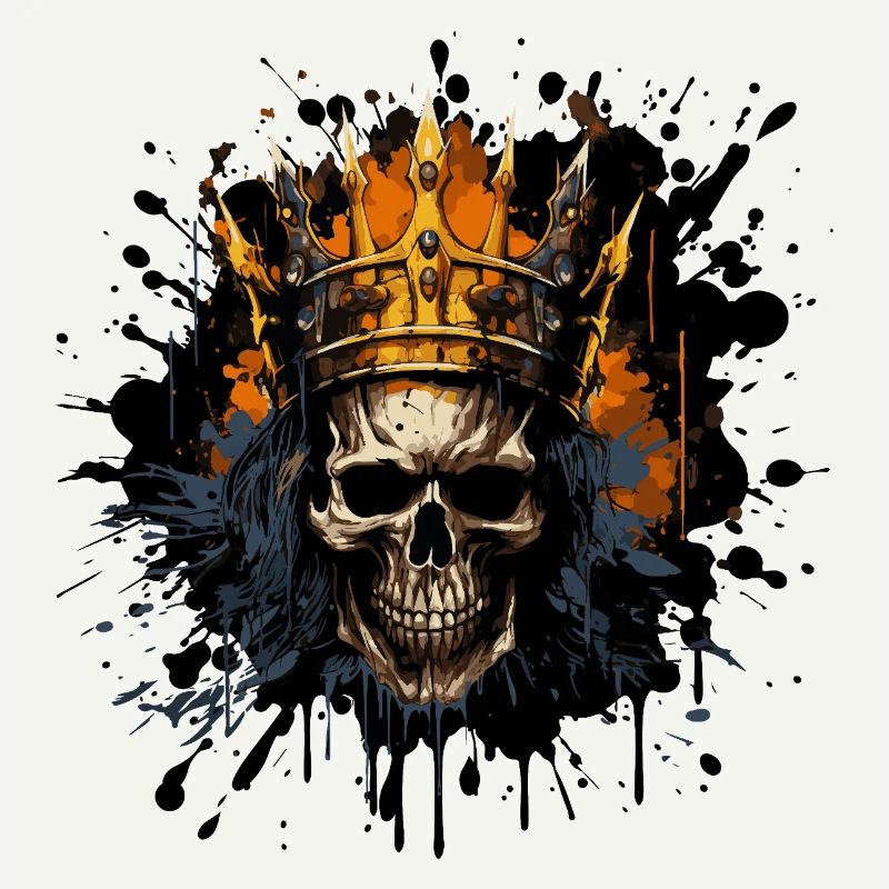 King's Skull with Crown