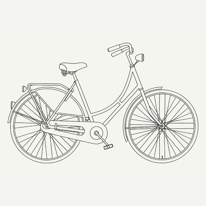 Fahrrad Liebe Minimal Art Statement
