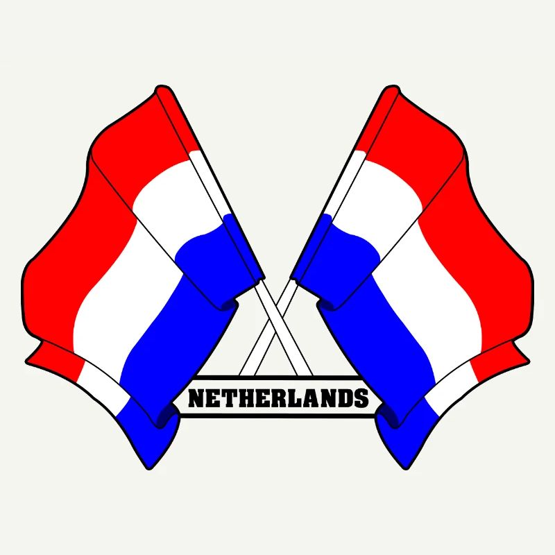 Drapeaux croisés des Pays-Bas
