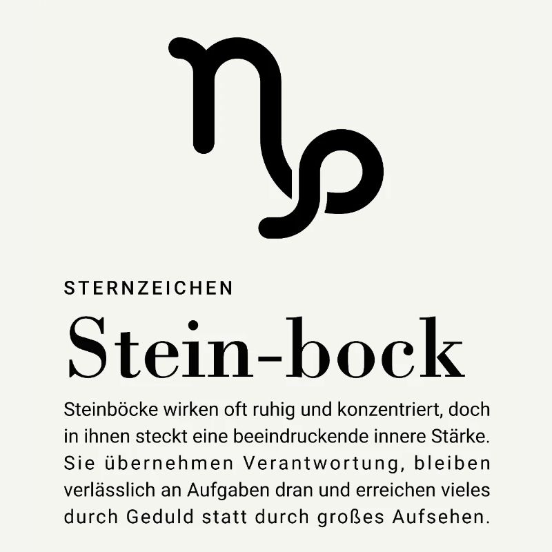 Sternzeichen Steinbock