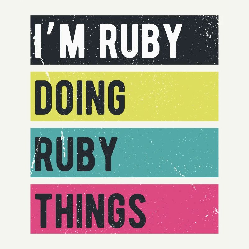 Ich bin Ruby und mache Rubin-Dinge in Retro-Farben