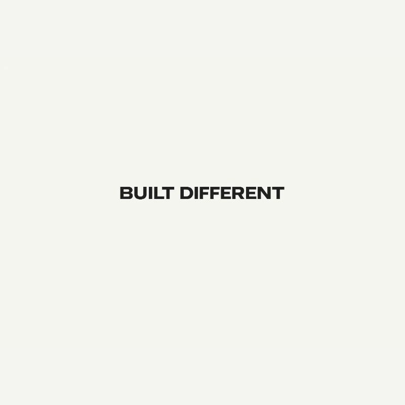 Typographie différente construite