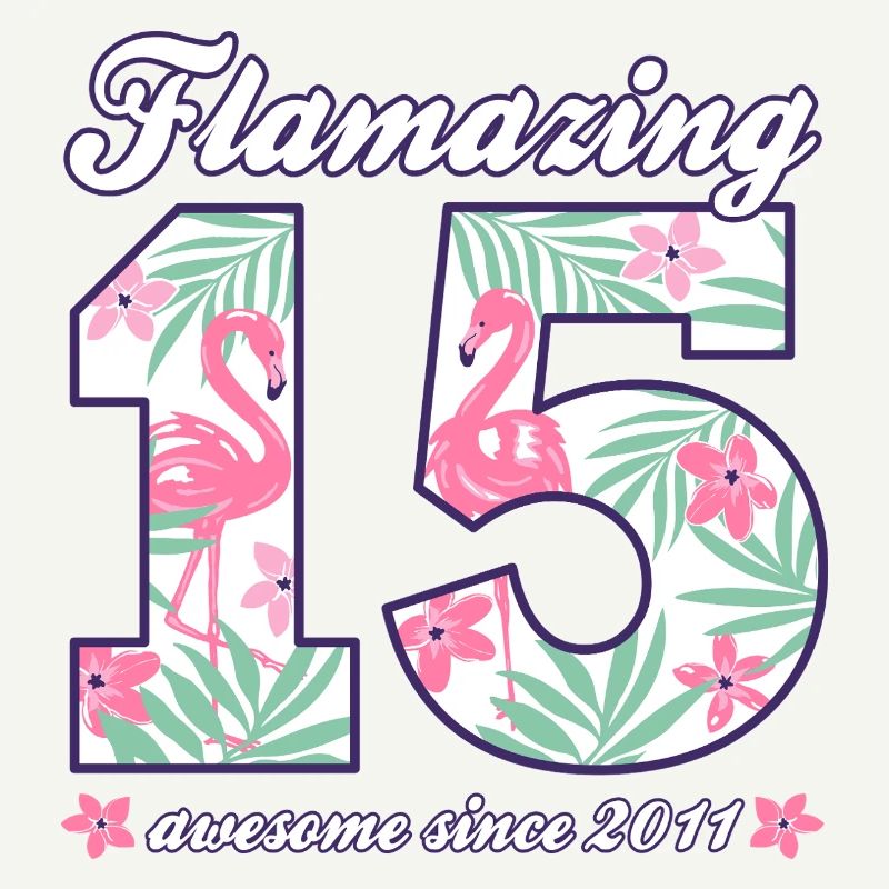 15. Geburtstag 2026 Flamingos Mädchen Geschenkidee