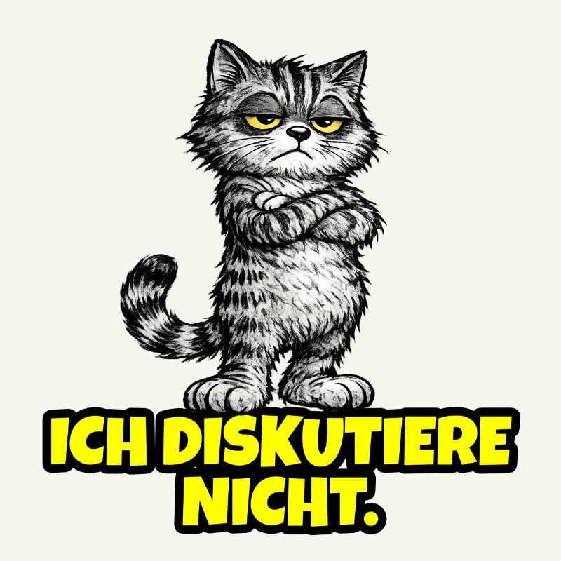 Ich diskutiere nicht. – Grumpy Katze (CAT)