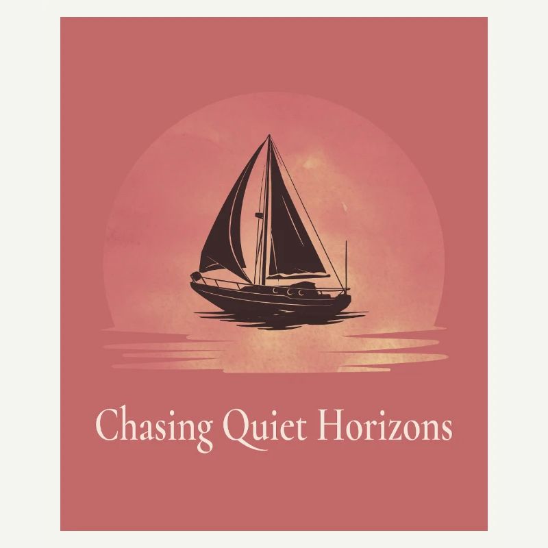 À la poursuite d’horizons tranquilles – Affiche de voile