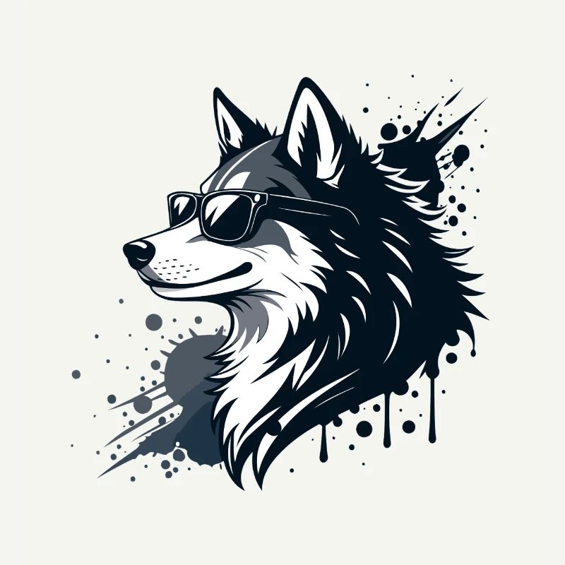 Husky-Chic-Gläser und Spritzer