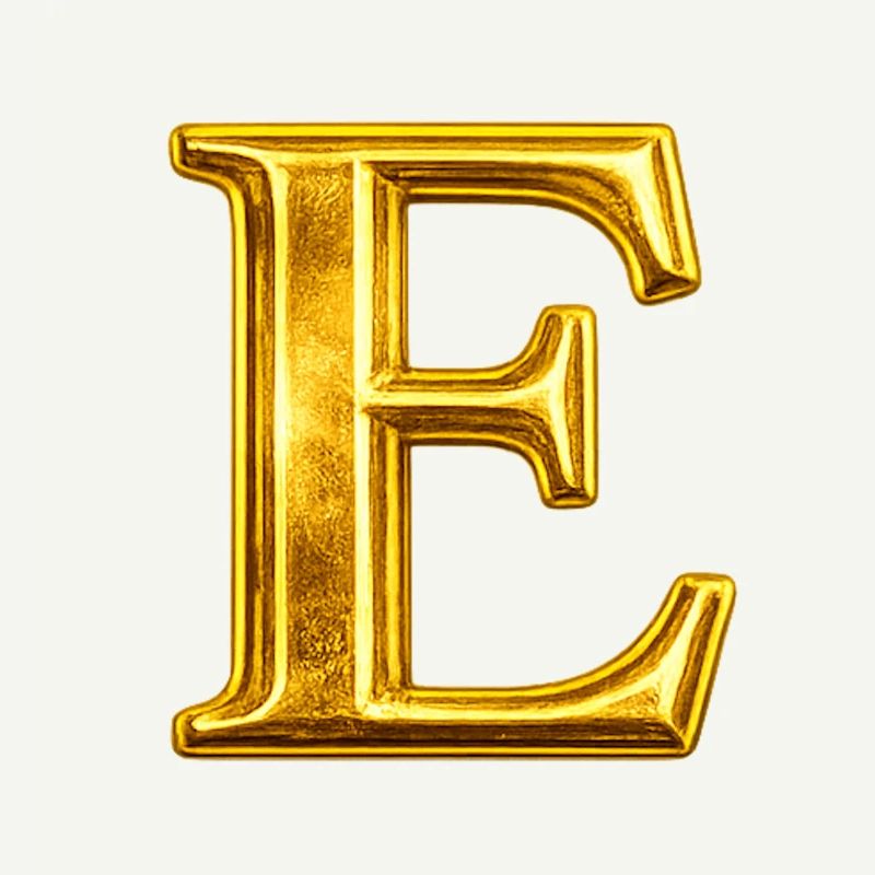 Design du monogramme Golden E