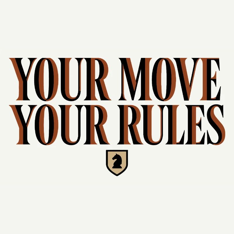 Échecs Ton Coup Tes Règles - Design Cavalier