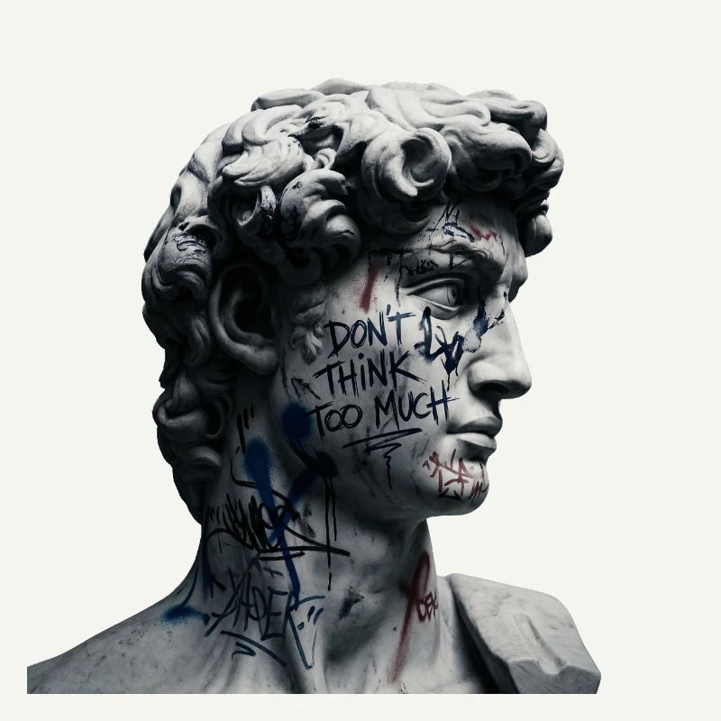 Dont Think Too Much Graffiti-David