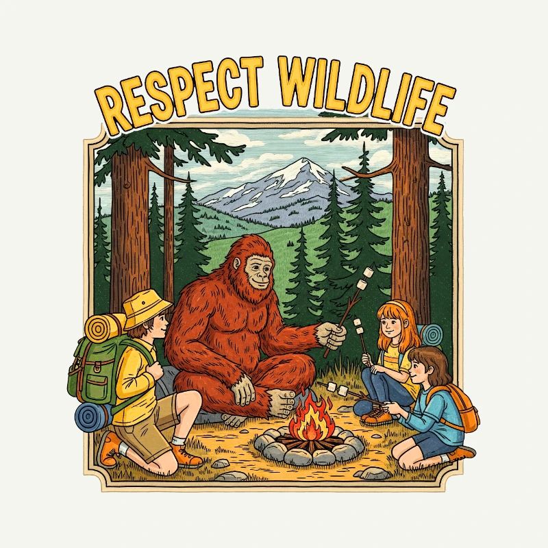 Respect de la faune, feu de camp Bigfoot
