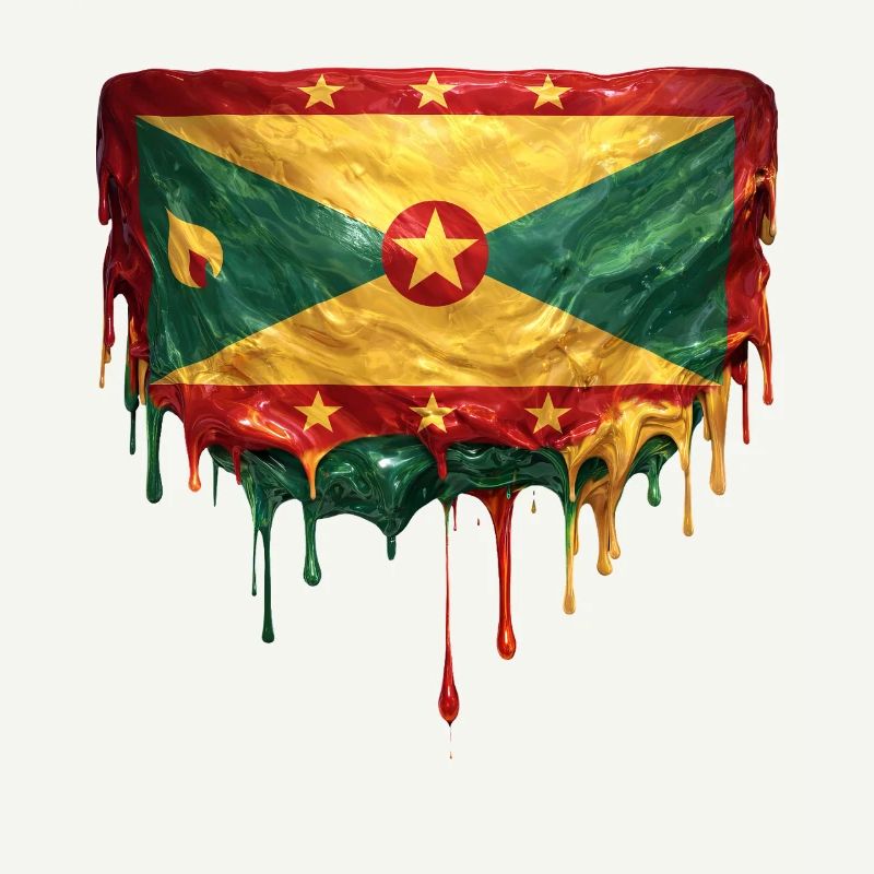 Drapeau dégoulinant de la Grenade