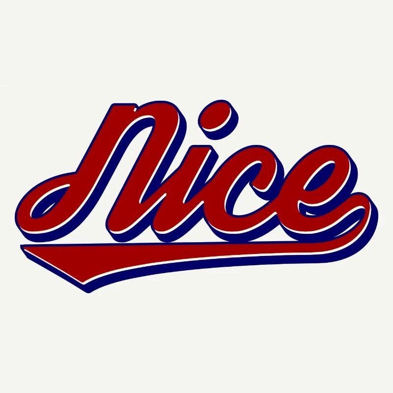 Nice Script Retro Logo Stil
