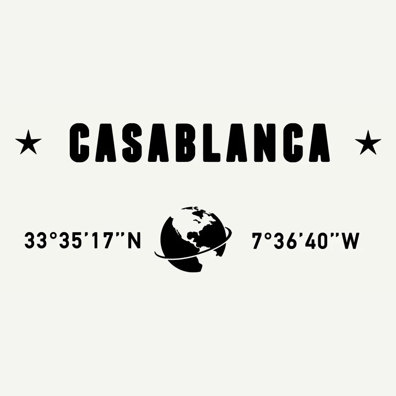 Casablanca Maroc Coordonnées Planète Terre