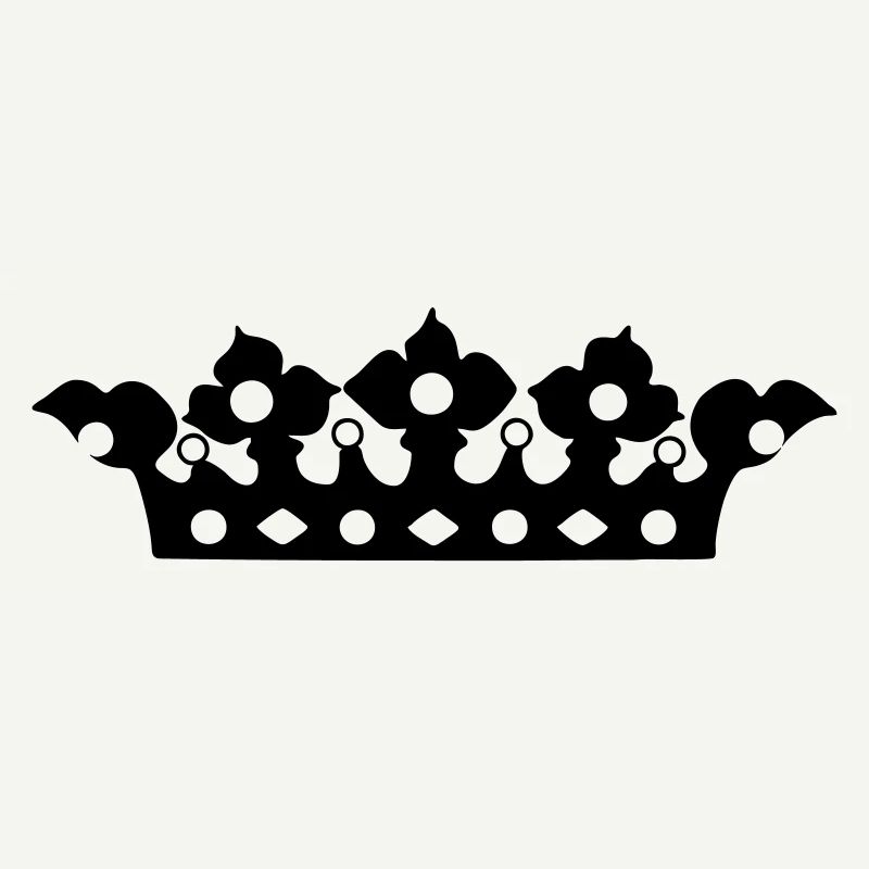 Couronne dorée avec nuance de perles