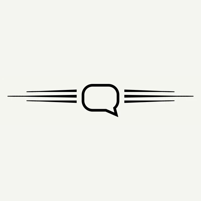 Speech bubble line
