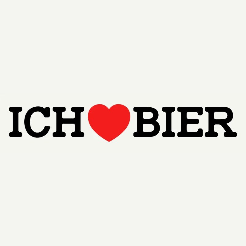 Ich liebe Bier (Farben änderbar)