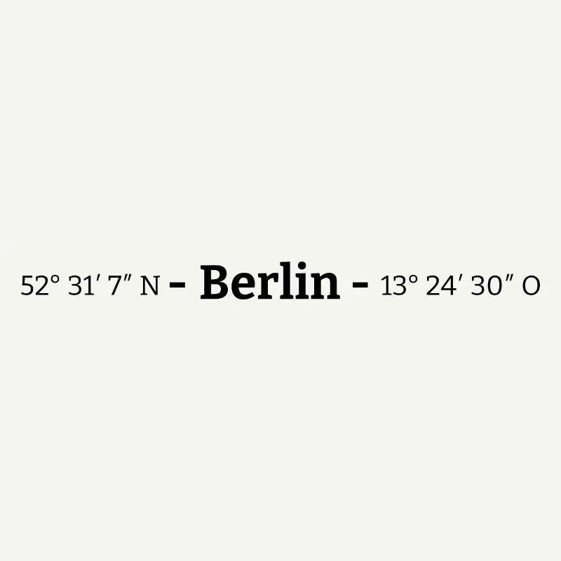 Coordonnées Berlin