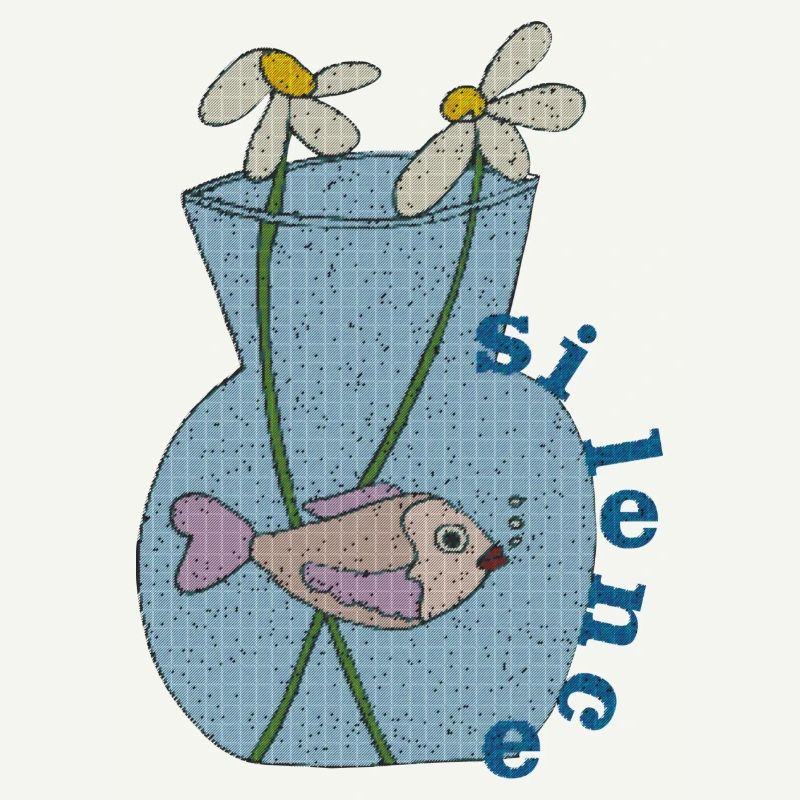 fisch im glas gewebe