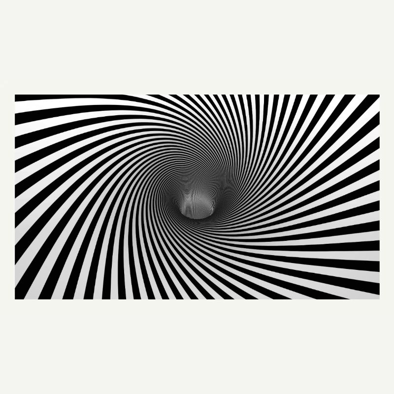Spirale Noir-Blanche Hypnotique