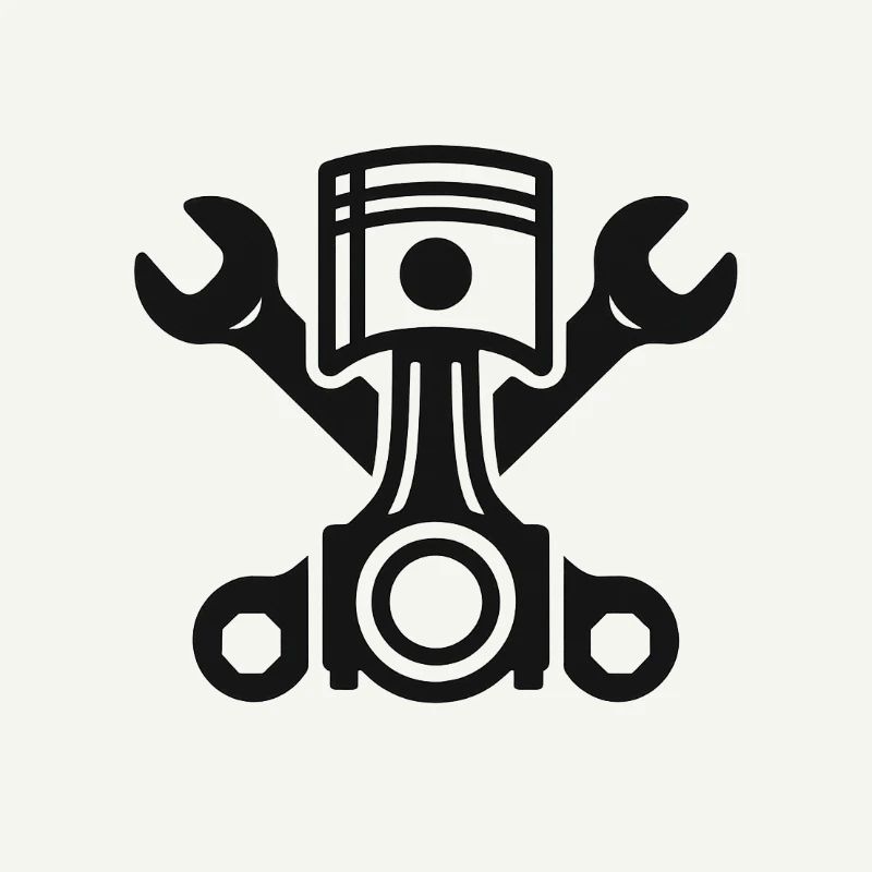 Piston und Schraubenschlüssel Kunst