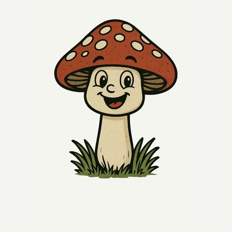 Funny Toadstool Cartoon