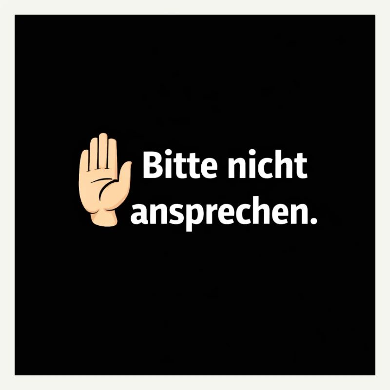 Bitte nicht ansprechen Grenzsignal