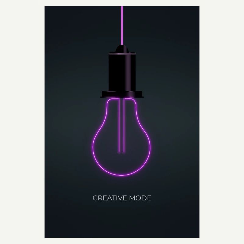 Affiche Créative de Mode Néon