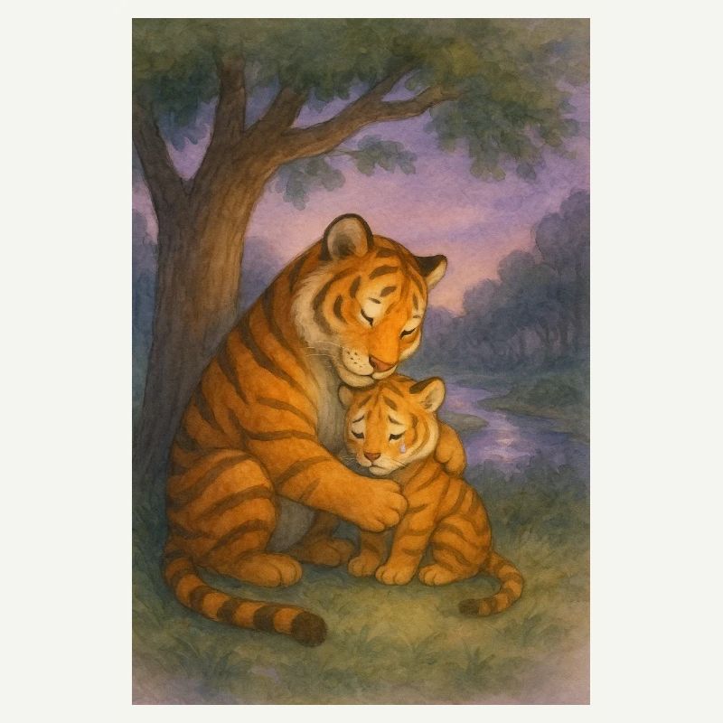 Tigerliebe im Abendlicht