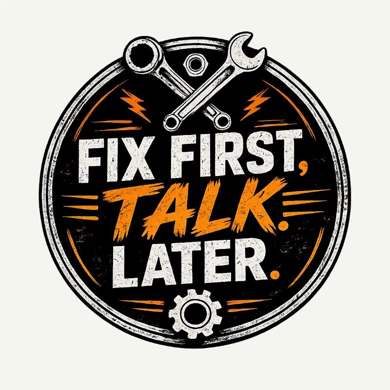 Fix First, Talk Later – Mechanic Tee