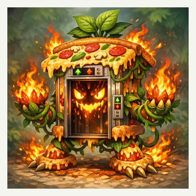 Monstre du Four à Feu à Pizza