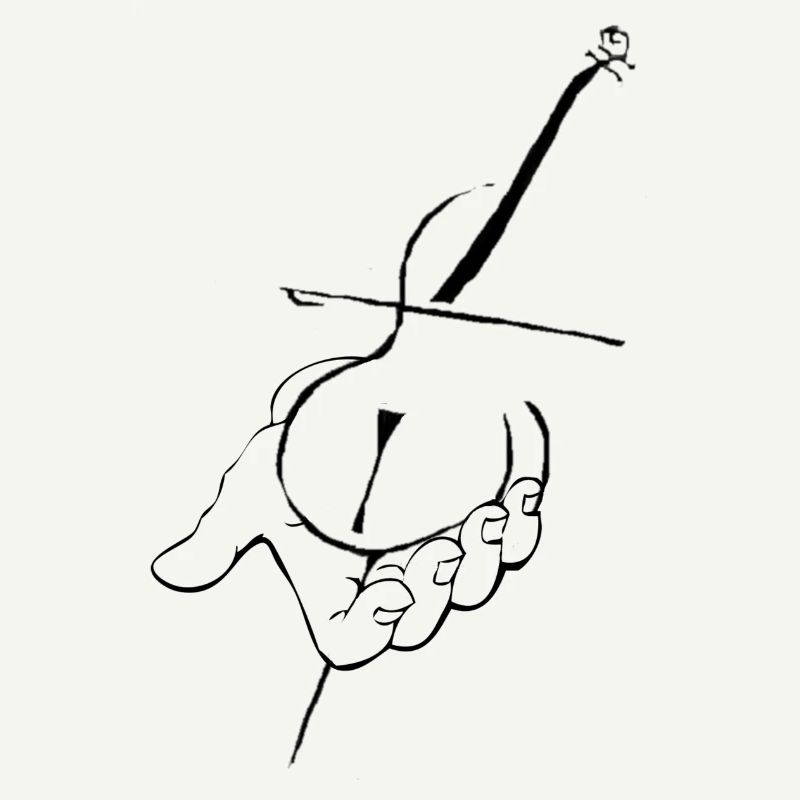 Cello in der Hand